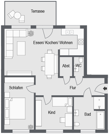 Wohnung zum Kauf provisionsfrei 599.000 € 3 Zimmer 98,1 m²<br/>Wohnfläche Ergolding Ergolding 84030