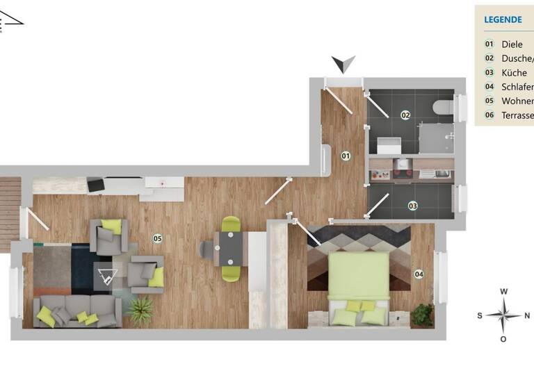 Wohnung zum Kauf 215.000 € 2 Zimmer 51 m² Bernhausen Filderstadt 70794