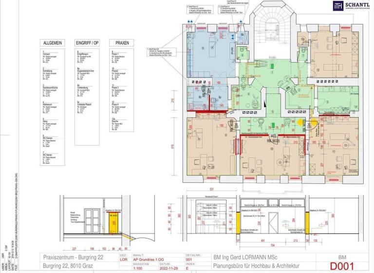 Büro zur Miete 800 € 1 Zimmer Burgring Innere Stadt Graz 8010