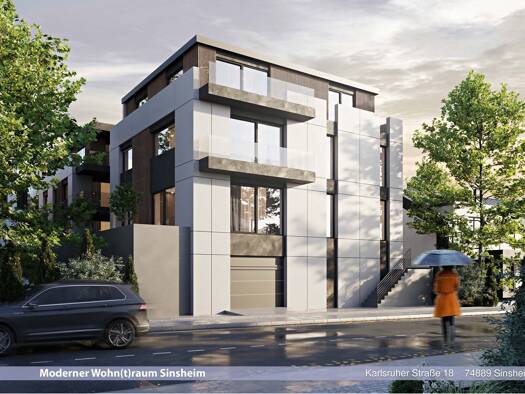 Wohnung zum Kauf - Neubau provisionsfrei 470.000 € 3 Zimmer 97,9 m² EG Dühren Sinsheim 74889