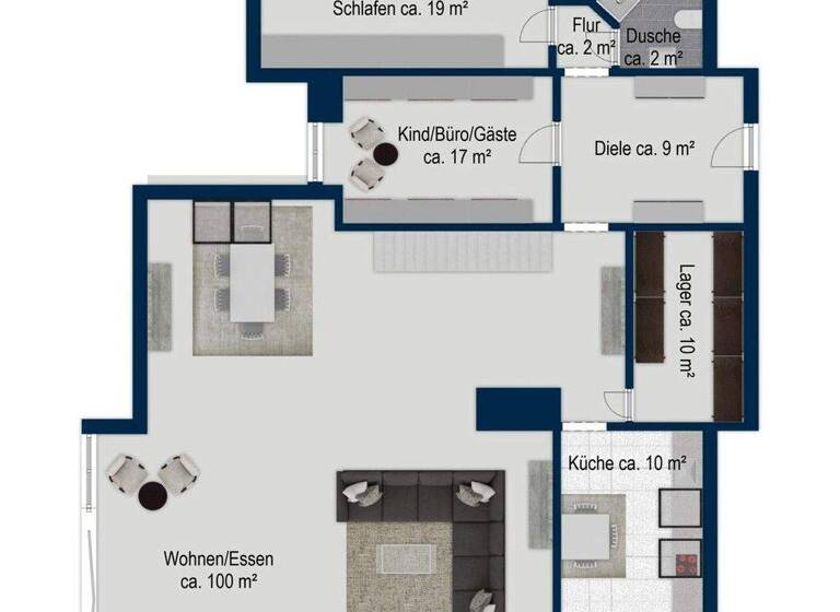 Wohnung zum Kauf 1.295.000 € 4 Zimmer 200 m² 3. Geschoss Ebenhausen Schäftlarn 82067