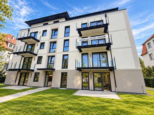 Wohnung zum Kauf - Erstbezug provisionsfrei 332.500 € 2 Zimmer 63,9 m² 1. Geschoss Mickten Dresden 01139