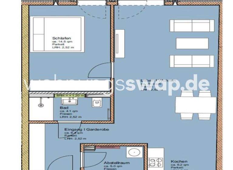 Studio zur Miete Tauschwohnung 1.300 € 2 Zimmer 69 m² 3. Geschoss Bahrenfeld Hamburg 22761