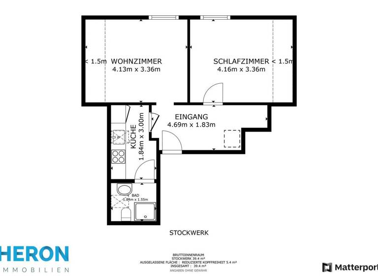 Wohnung zum Kauf 159.000 € 2,5 Zimmer 40 m² 3. Geschoss Owen 73277