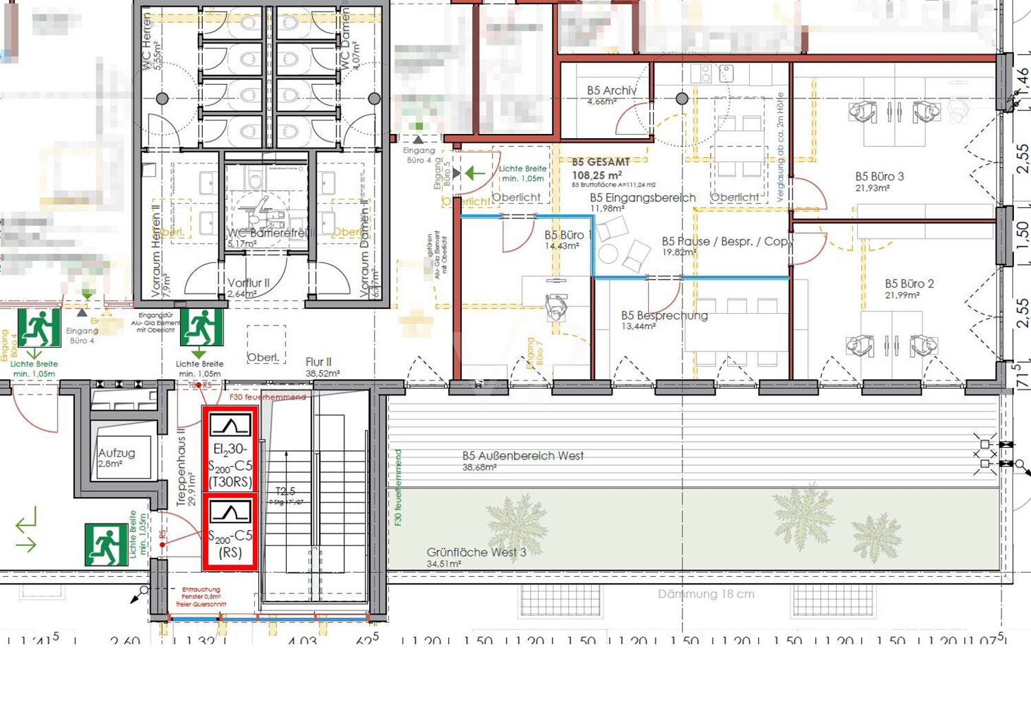 Bürofläche zur Miete provisionsfrei 13,50 € 4 Zimmer 143 m²<br/>Bürofläche Breisach Breisach am Rhein 79206