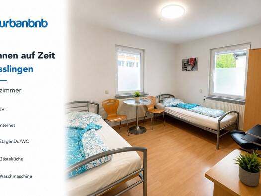 WG-Zimmer zur Miete auf Zeit 590 € 13 m² frei ab 30.07.2027 Hermannstraße Zell Esslingen am Neckar 73730
