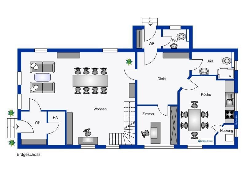 Einfamilienhaus zum Kauf 239.000 € 5 Zimmer 120 m²<br/>Wohnfläche 490 m²<br/>Grundstück Norden Norden 26506