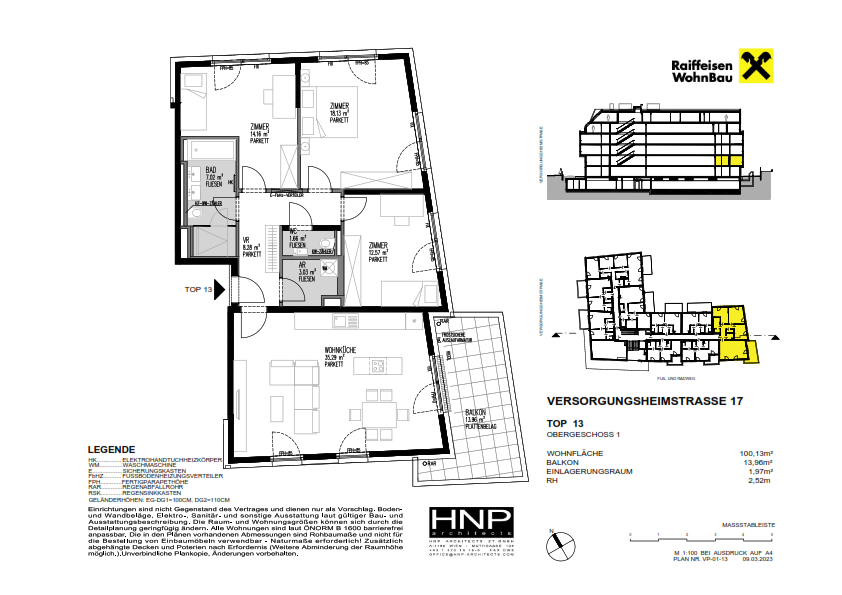 Wohnung zum Kauf provisionsfrei 676.400 € 100,1 m²<br/>Wohnfläche 1.<br/>Geschoss Wien 1130