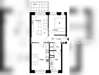Wohnung zur Miete Tauschwohnung 511 € 2 Zimmer 57 m² EG Borgfelde Hamburg 20535