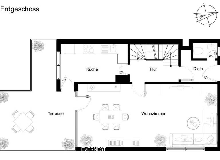 Reihenendhaus zum Kauf 576.000 € 4 Zimmer 125,5 m² 302 m² Grundstück Schwalbach am Taunus 65824