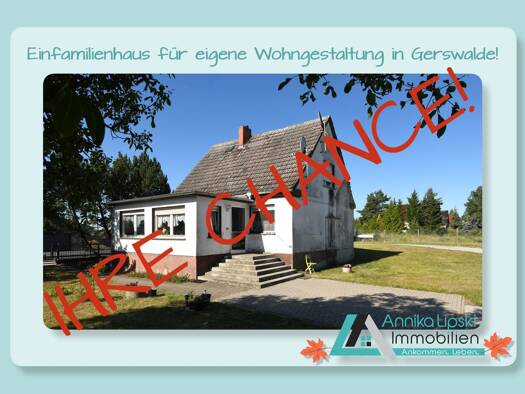 Einfamilienhaus zum Kauf 199.000 € 4 Zimmer 108,3 m² 3.325 m² Grundstück Gerswalde 17268