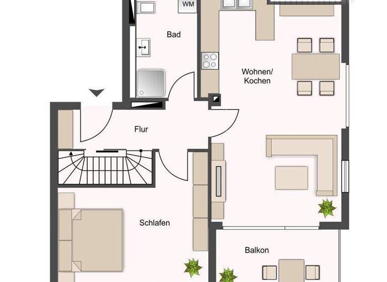 Maisonette zur Miete - Erstbezug 1.825 € 2 Zimmer 63 m² 3. Geschoss frei ab 01.03.2026 Klingberg Scharbeutz 23684