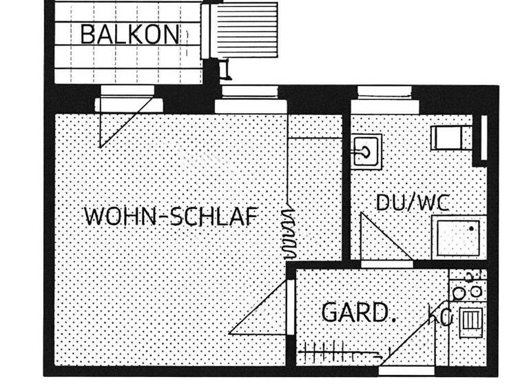 Wohnung zum Kauf 53.500 € 1 Zimmer 33,3 m² 4. Geschoss Zentrum Chemnitz 09111