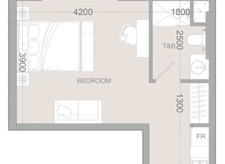 Wohnung zum Kauf provisionsfrei 177.828 € 2 Zimmer 41 m² Dubai 00000