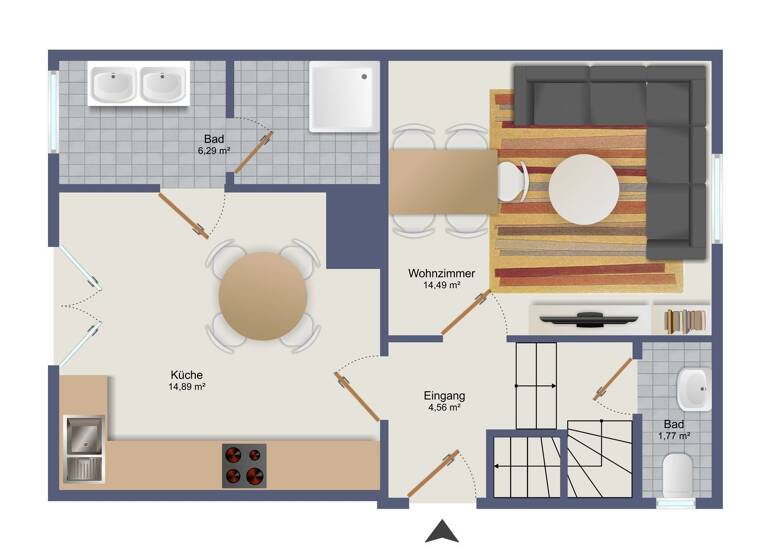 Doppelhaushälfte zum Kauf 459.000 € 5 Zimmer 110 m² 279 m² Grundstück Weil am Rhein 79576