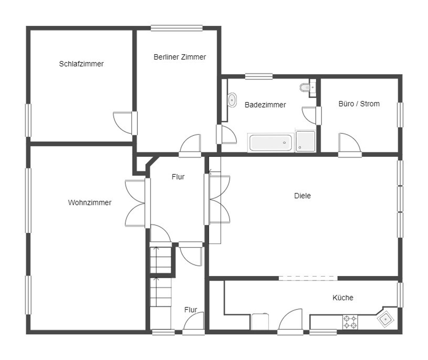 Einfamilienhaus zum Kauf 234.000 € 7 Zimmer 167,2 m²<br/>Wohnfläche 1.623,2 m²<br/>Grundstück Nettelstedt Lübbecke 32312