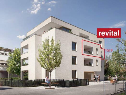 Terrassenwohnung zum Kauf - Erstbezug 395.000 € 2 Zimmer 47,5 m² 2. Geschoss Raiffeisenstraße 3 Lustenau 6890