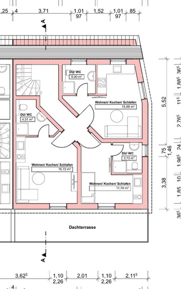 Wohnung zur Miete - Neubau 650 € 1 Zimmer 27 m² EG Clara Schumann Straße 3 Erfelden Riedstadt 64560