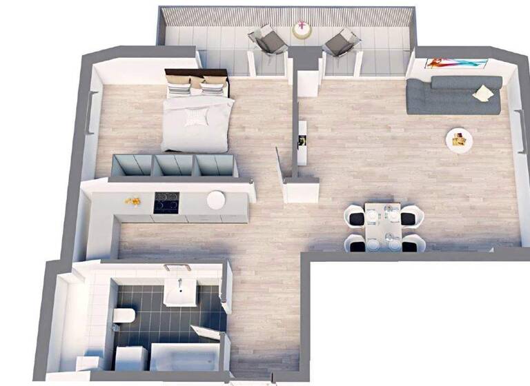 Wohnung zum Kauf - Neubau provisionsfrei als Kapitalanlage geeignet 699.000 € 2 Zimmer 61,3 m² Partenkirchen Garmisch-Partenkirchen 82467