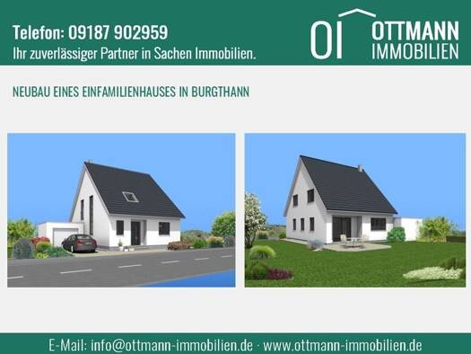 Einfamilienhaus zum Kauf - Erstbezug 676.000 € 5 Zimmer 130 m² 580 m² Grundstück Burgthann Burgthann 90559