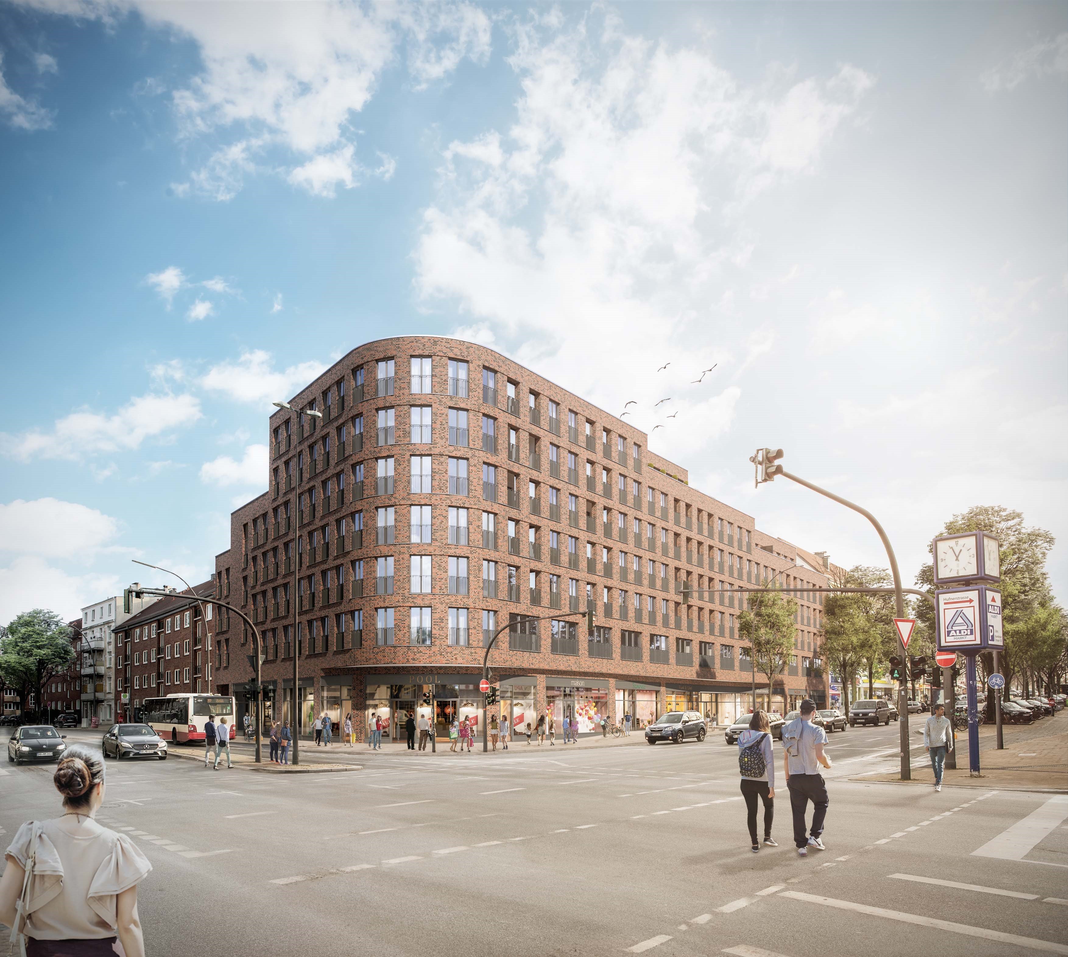 Medizinisches Gebäude zur Miete 35 € 11 Zimmer 428 m²<br/>Bürofläche von 10 m² bis 210 m²<br/>Teilbarkeit FUHLSBÜTTLER STRAßE 138-140 Barmbek - Nord Hamburg 22305