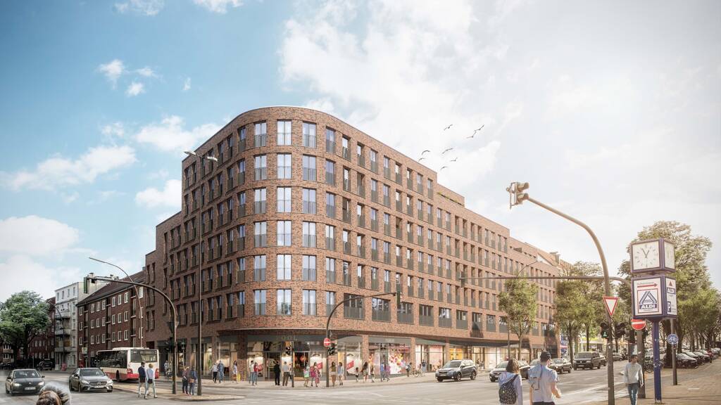 Medizinisches Gebäude zur Miete - Erstbezug 35 € 11 Zimmer 428 m² Bürofläche teilbar von 10 m² bis 210 m² FUHLSBÜTTLER STRAßE 138-140 Barmbek-Nord Hamburg 22305