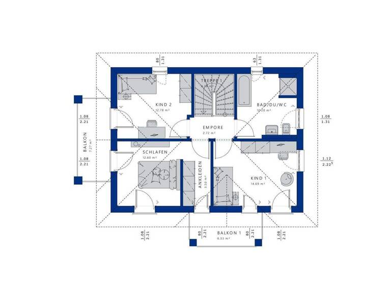 Einfamilienhaus zum Kauf 519.024 € 4 Zimmer 127,6 m² 428 m² Grundstück Freistett Rheinau 77866