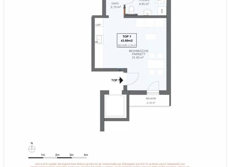 Wohnung zum Kauf 322.000 € 2 Zimmer 43,8 m² 3. Geschoss Wien 1170