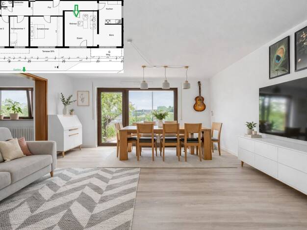 Wohnung zum Kauf provisionsfrei 385.000 € 4,5 Zimmer 137,1 m² EG Weinbergstr. 19 Zell Esslingen 73730