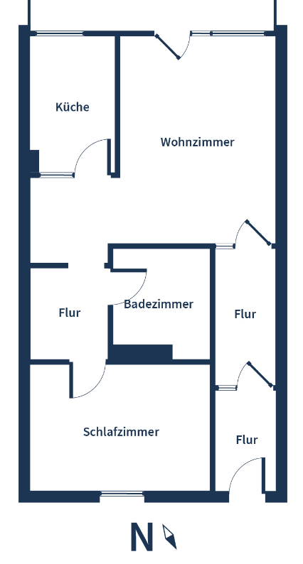 Wohnung zum Kauf 195.000 € 2 Zimmer 68 m²<br/>Wohnfläche 1.<br/>Geschoss Langwasser - Nordwest Nürnberg 90471