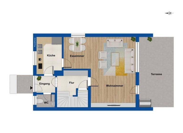 Reihenendhaus zum Kauf 491.000 € 5 Zimmer 145,9 m² 343 m² Grundstück Günzburg 89312