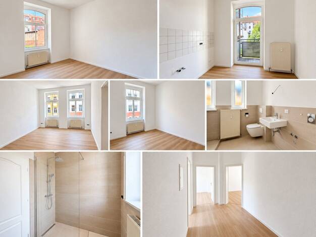 Wohnung zur Miete 910 € 3 Zimmer 76,7 m² 1. Geschoss Johannesvorstadt Erfurt 99086