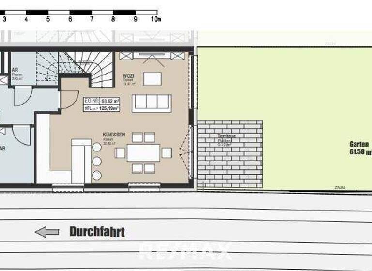 Reihenmittelhaus zum Kauf - Erstbezug 422.700 € 4 Zimmer 125 m² Ladendorf 2126