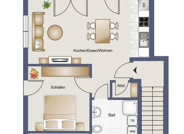 Wohnung zur Miete 625 € 2 Zimmer 51 m² frei ab 01.04.2026 Utarp 26556