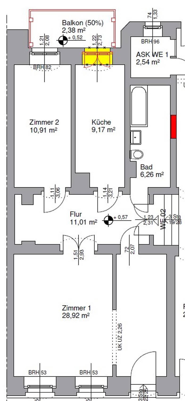 Laden zur Miete provisionsfrei 720 € 3 Zimmer 71,2 m² Verkaufsfläche Pfotenhauer Str. 76 Striesen-West (Wormser Platz) Dresden 01309