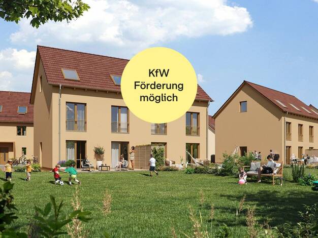 Doppelhaushälfte zum Kauf - Neubau provisionsfrei 527.400 € 4 Zimmer 113,5 m² 267 m² Grundstück frei ab 01.12.2026 Von-Watzdorf-Straße 38 Störmthal Großpösna 04463