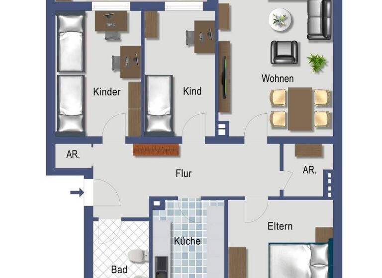 Wohnung zum Kauf provisionsfrei 299.000 € 4 Zimmer 90,6 m² EG Hohe Straße 38 b Tannenbusch Bonn 53119