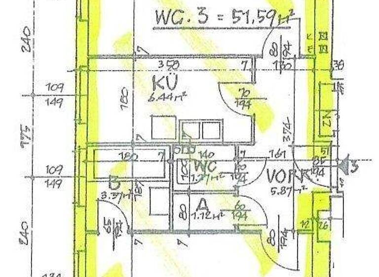 Wohnung zum Kauf 210.000 € 52,1 m² 1. Geschoss Wien 1170