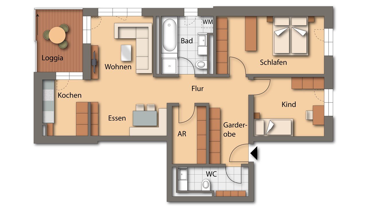 Wohnung zum Kauf 496.080 € 3 Zimmer 95,4 m²<br/>Wohnfläche 2.<br/>Geschoss Neumarkt Neumarkt 92318