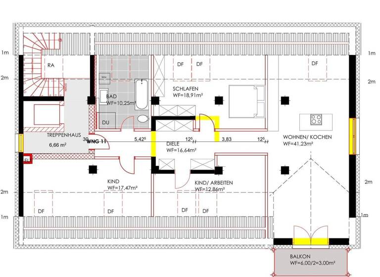 Wohnung zur Miete 1.450 € 4 Zimmer 118 m² 5. Geschoss frei ab sofort Max-von-Müller-Straße 43 Rottenburg Rottenburg a. d. Laaber 84056