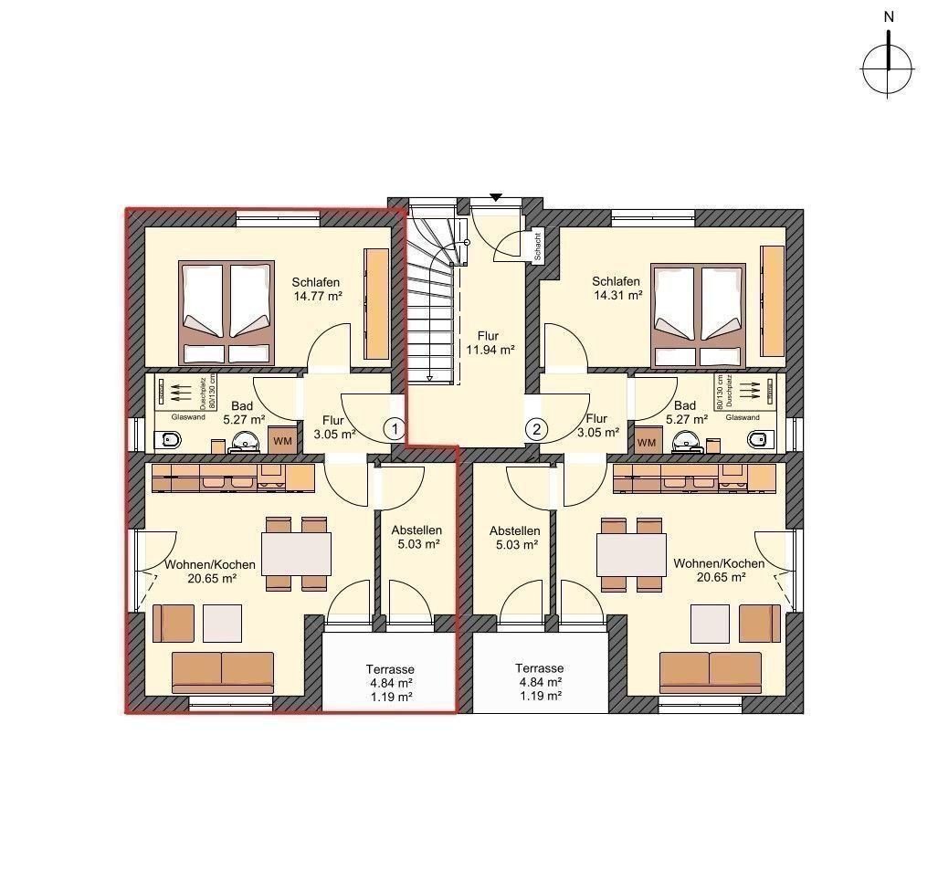 Terrassenwohnung zum Kauf provisionsfrei 499.000 € 2,5 Zimmer 50 m²<br/>Wohnfläche EG<br/>Geschoss ab sofort<br/>Verfügbarkeit Zingst Zingst 18374