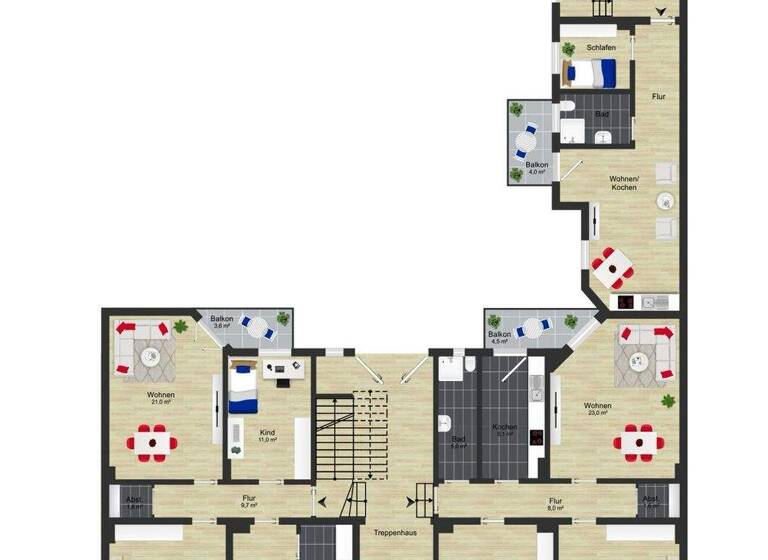 Mehrfamilienhaus zum Kauf 1.546.000 € 47 Zimmer 1.237,4 m² 1.401 m² Grundstück Neue Neustadt Magdeburg / Neue Neustadt 39124