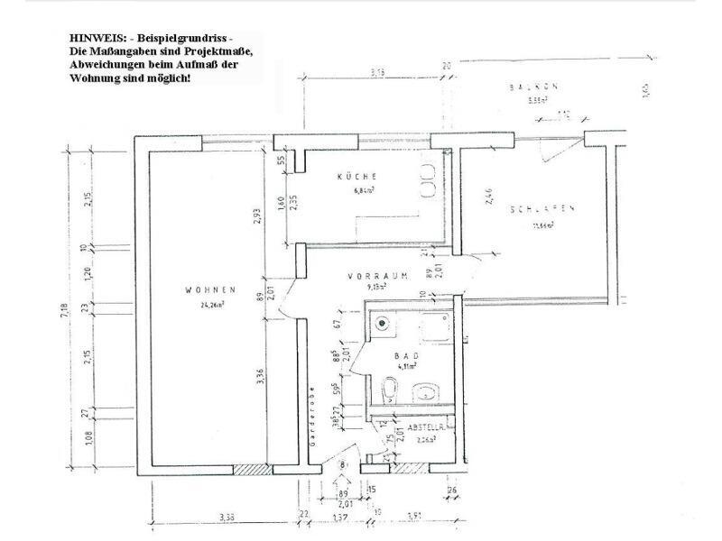 Wohnung zur Miete 433 € 2 Zimmer 60,8 m²<br/>Wohnfläche 2.<br/>Geschoss Fohlenweg 2 Südliche Neustadt Halle (Saale) 06124