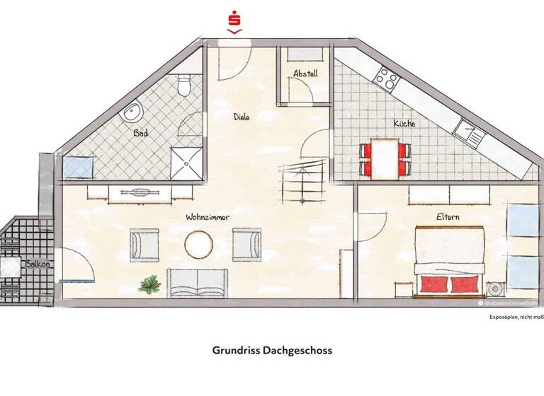 Wohnung zum Kauf 289.000 € 3 Zimmer 45,3 m² 3. Geschoss Büsum 25761