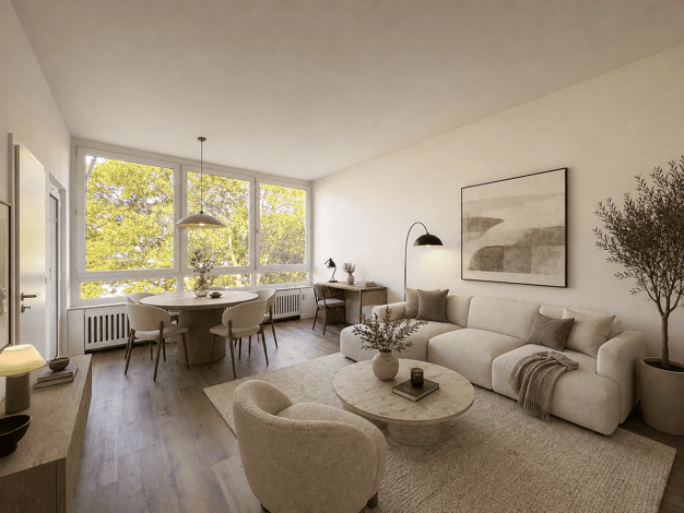 Wohnung zur Miete 850 € 1 Zimmer 34 m² 3. Geschoss Oberkassel Stadtbezirk 4 40545