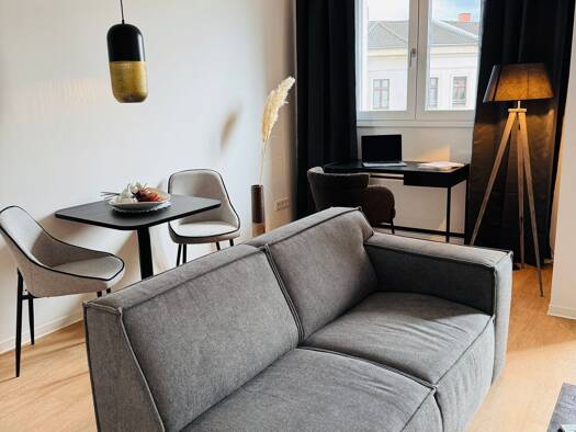 Wohnung zur Miete - Erstbezug 955 € 2 Zimmer 37 m² 5. Geschoss frei ab sofort Waldstraße 2a Zentrum-Nordwest Leipzig 04105