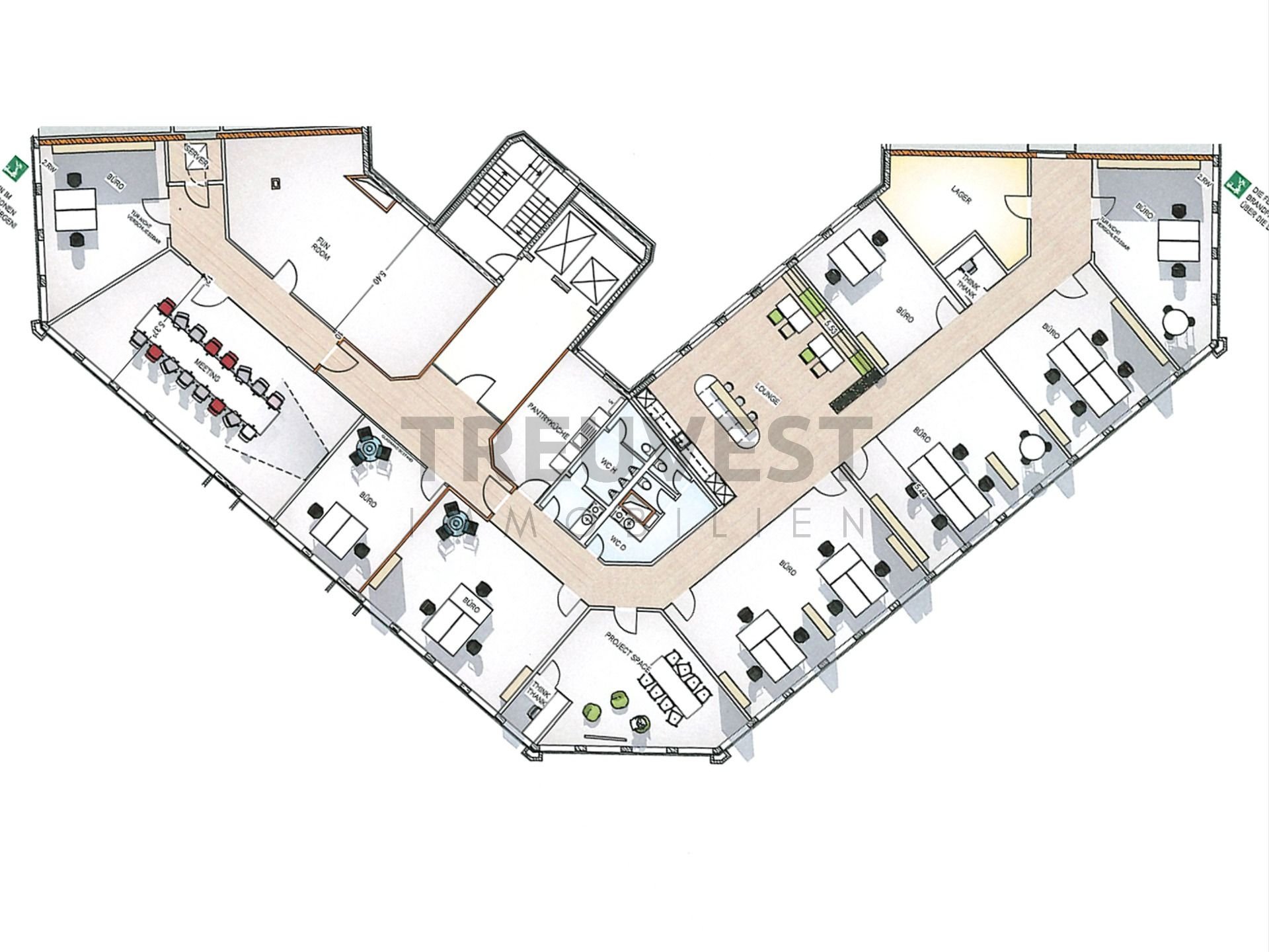 Bürofläche zur Miete provisionsfrei 19,50 € 2.243,8 m²<br/>Bürofläche ab 446,2 m²<br/>Teilbarkeit Pempelfort Düsseldorf 40211