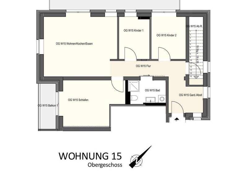 Wohnung zur Miete nur mit Wohnberechtigungsschein 511 € 4 Zimmer 91,3 m² 1. Geschoss frei ab 01.03.2026 Birkenweg 11 Bad Bevensen 29549