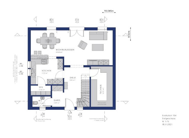 Einfamilienhaus zum Kauf provisionsfrei 400.784 € 4 Zimmer 152 m² 643 m² Grundstück Apolda 99510