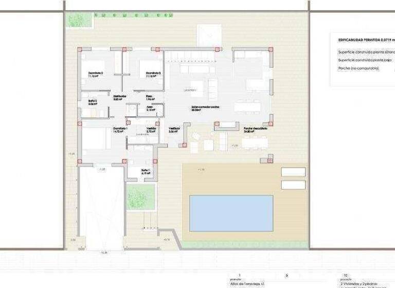 Villa zum Kauf - Erstbezug provisionsfrei 750.000 € 4 Zimmer 295 m² 400 m² Grundstück Los Altos 03186